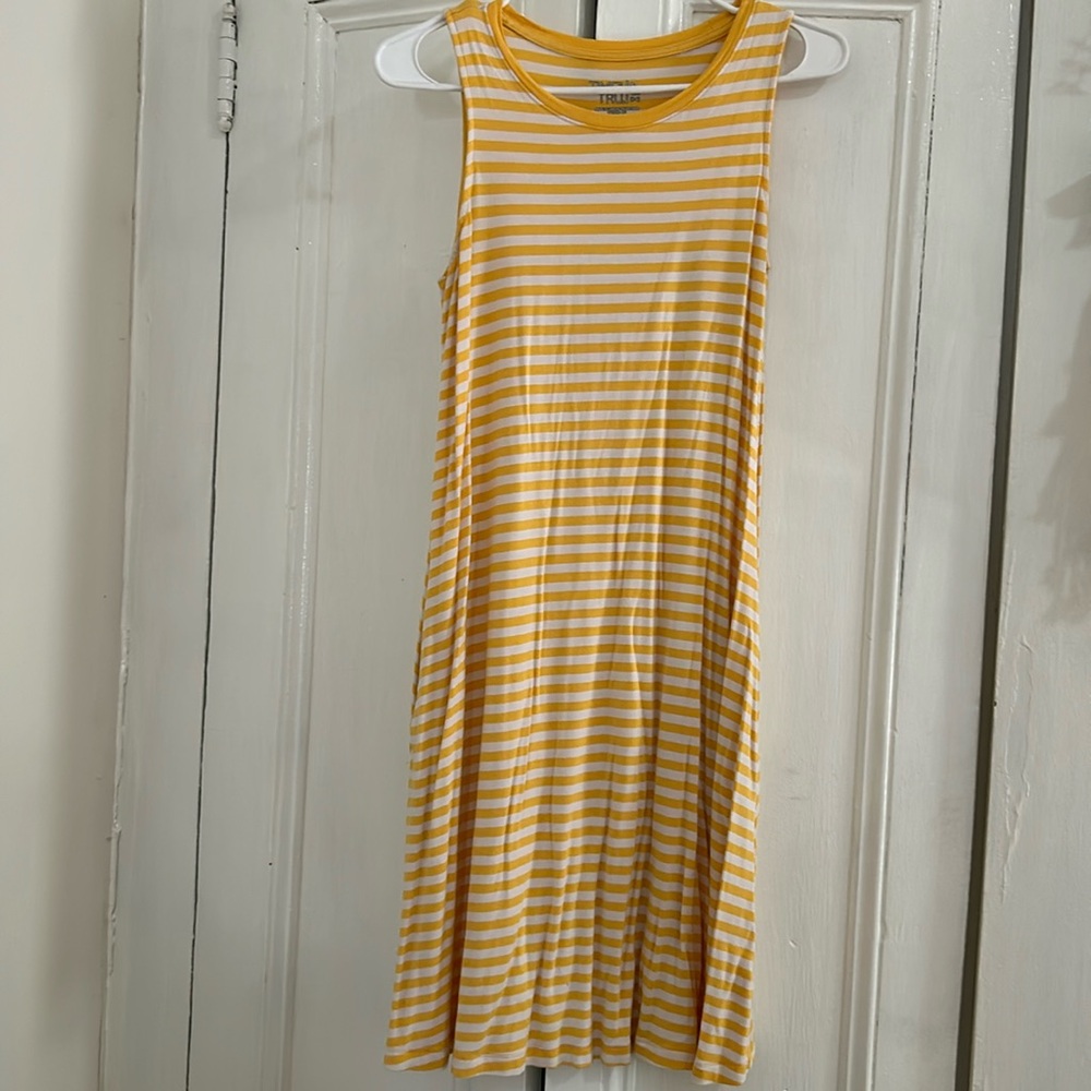 Striped yellow dress